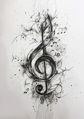 Melody in sticker form, generative ai