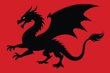 dragon silhouettes design