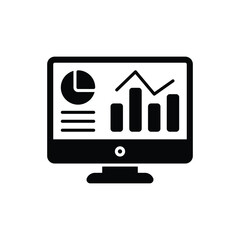 black solid Dashboard vector icon