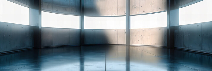 Architectural Serenity: A Modern Building Interior with Clean Lines and a Minimalistic Aesthetic