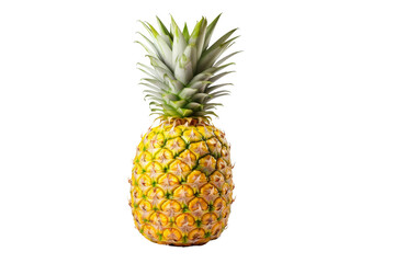 Pineapple on White Background. On a White or Clear Surface PNG Transparent Background.