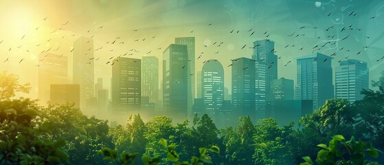 Header for a series of podcasts on city sustainability efforts
