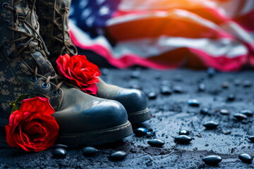 background illustration  for 4yh July US patriot veterans day - obrazy, fototapety, plakaty