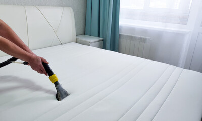 Spring cleaning or regular cleaning of the mattress.