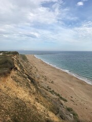 Beach view from a cliff
