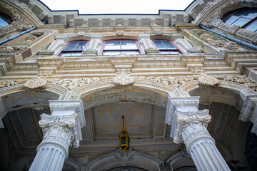 Obraz premium Littlewater Pavilion, Kucuksu Kasri neo baroque style summer pavillion of Ottoman Empire in Istanbul.