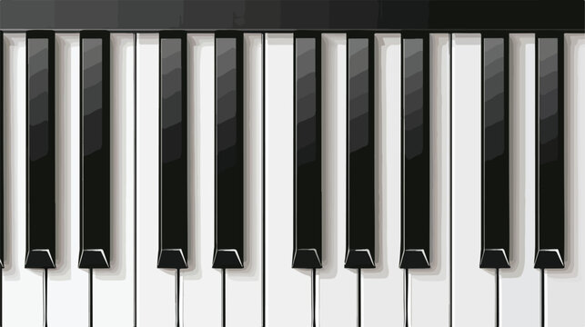 Piano keys. Mesh vector background e flat vector 