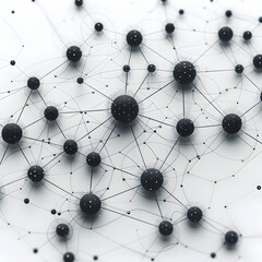 Graphic showing the resilience of decentralized networks isolated on white background, space for captions, png
