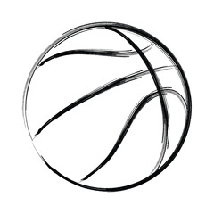 A silhouette of a basketball vector - obrazy, fototapety, plakaty