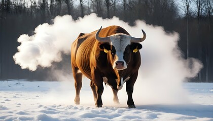 a-bull-snorting-steam-in-the-cold-air-