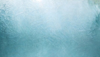 Light blue color frosted Glass texture background. Generative AI.