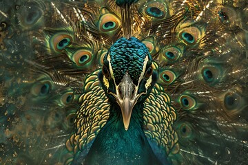 Obraz premium peacock abstract background