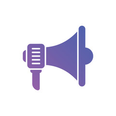 Gradient Color Megaphone vector icon