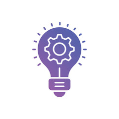 Gradient Color Innovation Ideas vector icon