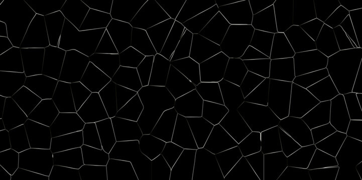 Black crystalized broken glass effect abstract vector tiles design background for desktop