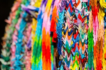 1000 Paper Peace Cranes at Hiroshima, Japan
