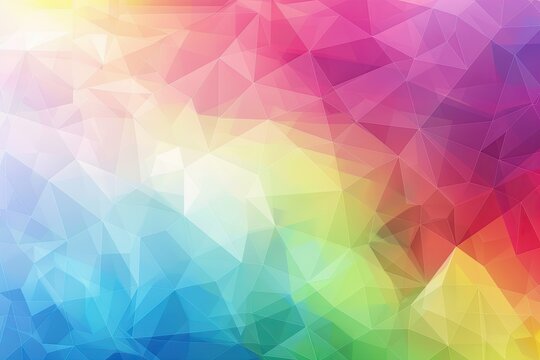 Soft colorful polygonal background with a gentle gradient, suggesting a playful and modern digital space - Concept of creativity, digital art, and geometric design
