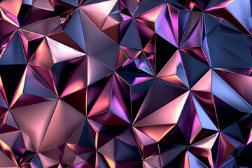 Obraz premium Glossy metallic geometric triangle patterns for background