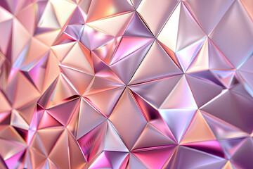 Glossy metallic geometric triangle patterns for background