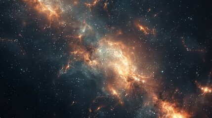 Generate an image featuring the ethereal beauty of stars - obrazy, fototapety, plakaty