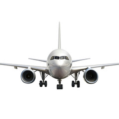 Naklejka premium flying airplane set of realistic images on transparent background