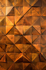 Glossy metallic geometric triangle patterns for background