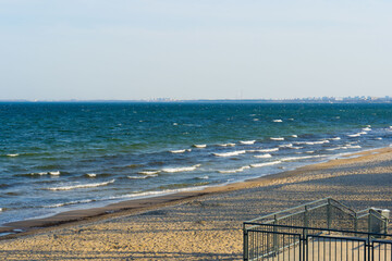 view of the sea from the beach, ea, sand, ocean, water, sky