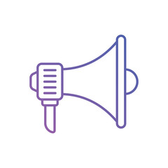 Gradient Color Megaphone vector icon