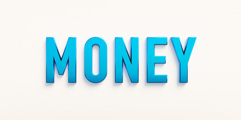 Money, banner - sign. The word 