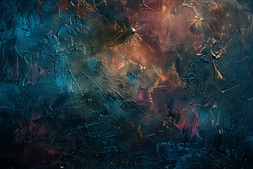 Dark rich color oil painting abstract texture for background - obrazy, fototapety, plakaty