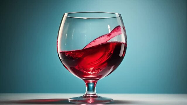 流動する赤ワイン,Generative AI 