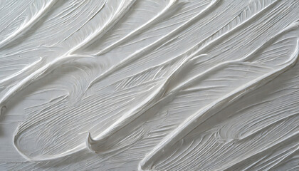 Obraz premium The texture is a three-dimensional drawing of white color. Generative AI.