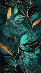 Arrangement abstract watercolor tropical exotic flowers pattern. Modern tropic panel background. Floral pattern. Trendy abstract arrangements with green tropical lines plants, spray, leaves