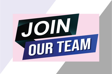 join our team word concept vector illustration with modern futuristic 3d style for landing page template ui web mobile app poster banner flyer background gift card coupon label wallpaper

