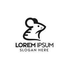 Mouse Logo Design Showcasing Modern Minimalistic Style for Brand Identity
