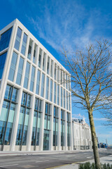 Cork, Ireland. Penrose Dock office building showcasing contemporary construction standards.