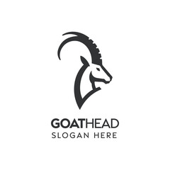 Elegant Goat Head Logo Design for a Modern Branding Concept