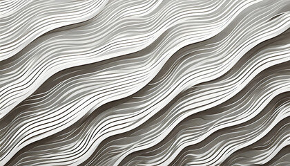 White seamless wave texture pattern background. Generative AI.