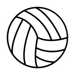 Volleyball line icon