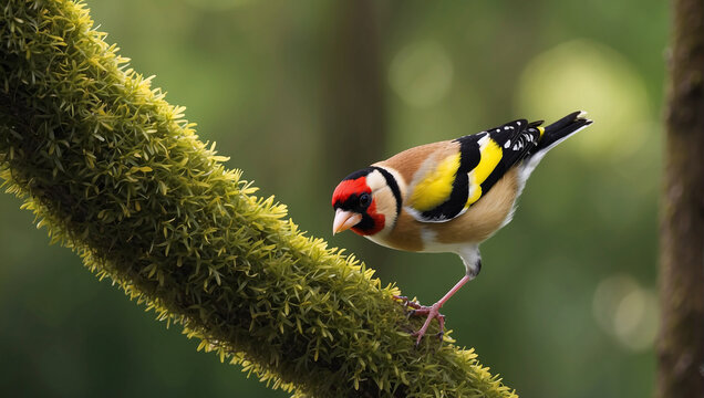 Goldfinch bird close view 