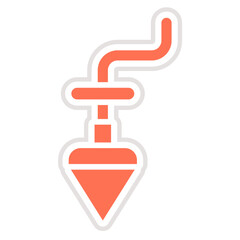 Plumb bob Vector Icon Design Illustration