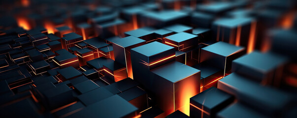 Fototapeta premium Digital background for tech, AI, data, audio, graphics, and more