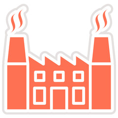 Nuclear plant Vector Icon Design Illustration