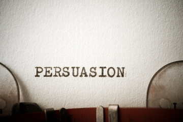 Persuasion concept view - obrazy, fototapety, plakaty