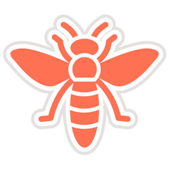 Bee Vector Icon Design Illustration