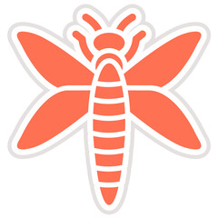 Dragonfly Vector Icon Design Illustration