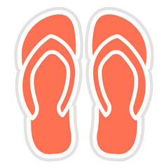 Slipper Vector Icon Design Illustration