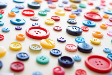 Large group of multicolored clothing buttons - 770589770