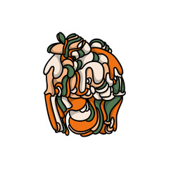 Cute Cupcake Doodle Sticker Perfect for Decorating Planners and Journals