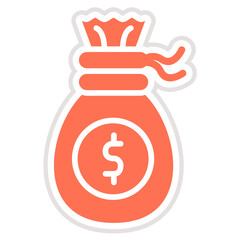 Money bag Vector Icon Design Illustration